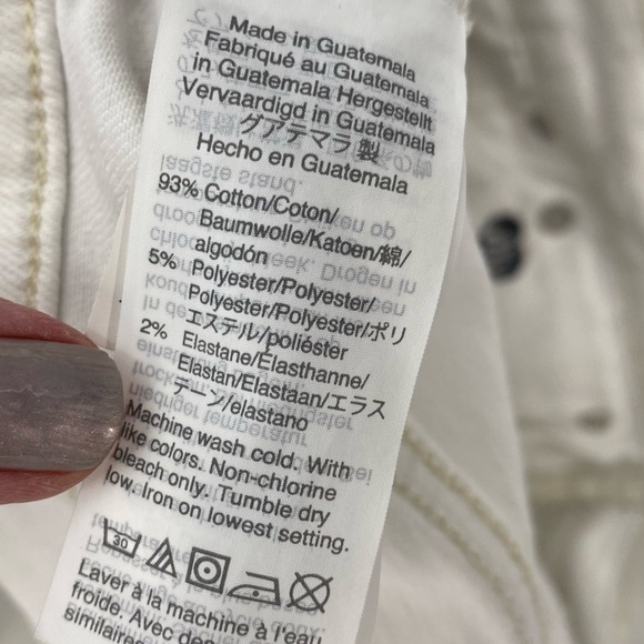 Madewell Classic White Straight jeans Size 29 - Picture 6 of 7